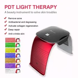Portable Face Mask LED Light Photon Therapy 7 Färger PDT Skönhetsutrustning för Salon Spa Acne Wrinkle Avlägsnande Hudvård Fabrikspris