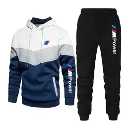 Erkek Trailtsits 2022 Moda Pamuk Pist Spor Giyim Takım Mens Trailsuit Sonbahar ve Kış Pantolon Hoodie Kazak İki Jogging Takım 3xl