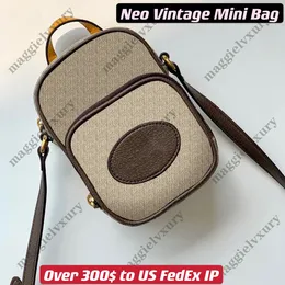 Neo Vintage Mini Torba 658556 Tiger Head Satchel Style Kobiety Mężczyźni Mały Crossbody