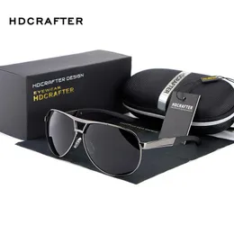 HDCrafter Fashion Mäns UV400 Solglasögon 2021 Nyaste Spegel Eyewear Solglasögon för män med Case Box Feminino ABS-3