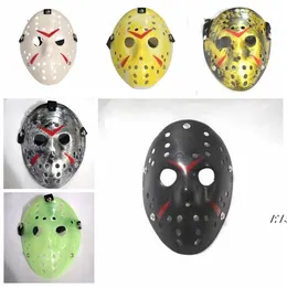 Retro Maska Jason Bronze Halloween Cosplay Costume Masquerade Maski Horror Funny Face Maska Hokej Party Easter Festival Supplie JJB14389