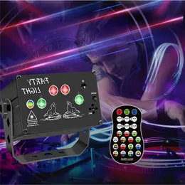 RGB Laser Stage Light Lighting USB Power LED Aurora Patter Dream Disco Projector Red Blue Green Lamp Supply Bröllop Födelsedagsfestljus