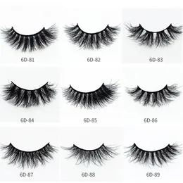 MINK Ögonfransar Naturlig Soft False Eyelash Fake Eye Lash Extension Makeup Cruelty Free Minks Lashes 6D Series