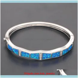 Charm JewelryCharm -armband JZB0216 Design Fire Opal Bangles Jewelry for Women Pulseiras Lovers Gift Pulseras Drop Delivery 2021 MGJ6T