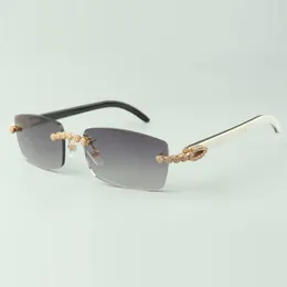 Buffalo G CD TB FF H M Sunglasses 622S UET Diamond 3524012 مع نظارات القرن المختلطة الطبيعية LE