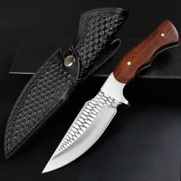 High-End Charping нож с деревянной нержавеющей сталью фиксированный лезвие нож автоматический открытый 3CR13MOV стальной карманный ручной нож автоматического выживания