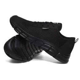 Hotsale Men's shoes breathable mesh black white grey lightweight men sports leisure nets sneakers trainers fashion outdoor jogging walking