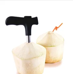 Coconut Opener Tap Thai Drill Hole Cut Knife Tool Cleaning Stick DH2034