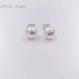 Bear jewelry 925 sterling silver girls To us fun Pearl bridal earrings for women Charms set wedding party birthday gift Ear-ring Luxury Accessories 411143500