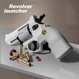 Broń zabawka rewolwer ZP5 Pistolet Manual Launcher Blaster Soft Dart Bullet Airsoft Pneumatyczne strzelanie pistola dla chłopców dorośli prezent urodzinowy