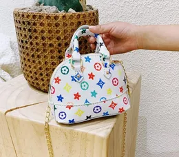 Kids Girls Handbag Designers PU Leather Chain Bags Cute Party Dinner Hand Bag Small Mini Size Princess Crossbody Pack Messenger mini purse