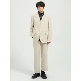 Clothing - 2021 Spring Product, Korean Pure Color Suit Suit, Men's Simple Leisure Profile, Single West Trend Tracksuits