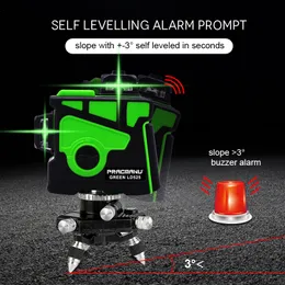 Laser Level 12 Lines 3D Self-Leveling Construction Tools 360 Horizontal And Vertical Cross Super Powerful Green Lasers Beam Line