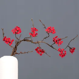 87 cm konstgjorda blommor simulering körsbärsblomma gren torkade blomma växter bröllop hem trädgård bord dekor julgran 8 st