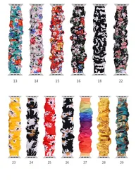 Fashion Elastic Straps Watchband Apple Watch Band Series 38mm 40mm 42mm 44mm for iwatch Hair Ring Strap Loop Bracelet 6 5 4 3