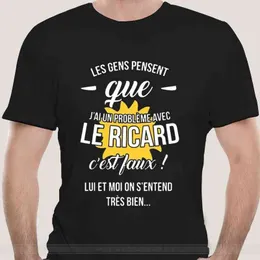 Les Gens Pensent que jai un problegraveme avec le ricard estfaux lui et moi on förenta tregraves bien t-shirts g1217