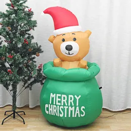 1,5 mniste LED nadmuchiwany świąteczny niedźwiedź nadmuchiwane zabawki domowe giganty ogrodowe padock imprezę Bożego Narodzenia