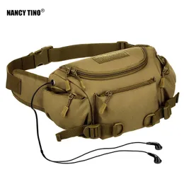 Outdoor Bags NANCY TINO Multifunction Tactical Waist Bag Military Camouflage Dual-use Riding Sports Climbing Messenger