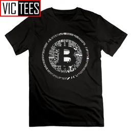 Bitcoin Cryptocurrency Crypto Para Birimi Finansal Devrimi T-Shirt Yenilik Büyük Boy Erkek Pamuk T-Shirt Tees 210409