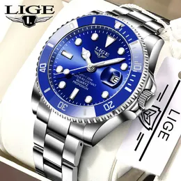 Relogio Masculino Ligeブランド高級メンスポーツ時計防水ステンレス鋼の腕時計の腕時計時計ファッション腕時計210527