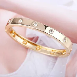 Kaymen Love Friendship Gold And Diamond Bangles Cuff