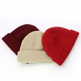 Cappelli unisex in maglia ADK Tag Cap Donna Beaines per l'inverno Uomini traspiranti Gorras Simple Warm Solid Casual Lady Beanie Outdoor