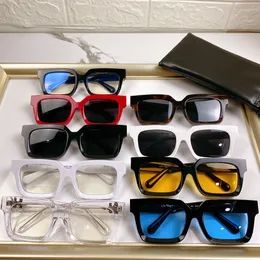 40001U Off occhiali da sole uomo o donna moda classico nero montatura spessa wild square unisex protezione UV 400 designer di alta qualità con scatola originale