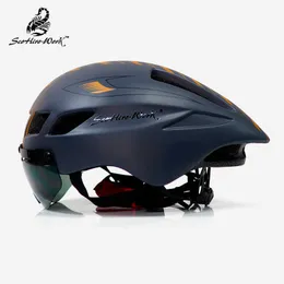 Helmy rowerowe rowerowe hełm Mężczyźni Casco Ciclismo Road Mtb Mountain Bike Triathlon TT Cycling Helmet ns goggs equipe da bicicta hkd230626