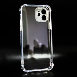 Högkvalitativ transparent 1,5 mm akrylcelltelefonfodral Four Corners Shockside Fine Hole Clear Anti-Drop Case för iPhone-serien