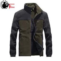 Wojskowy Tactical Fleece Hoodie Zipper Kurtka Mężczyźni Patchwork Designer Marka Kurtka męska Płaszcz Cardigan Black Plus Size 3XL 4XL 210518