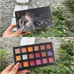 18 Shades Derset Dusk Eyeshadow Palette, China Style New Nude Matte & Shimmer Palette, Universally Flattering Neutral Shades with Velvety Texture