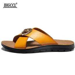 Designer Beach Beach Men's 38-48 Slide Slides Sandalo Man Sandals Sandals Leather Flip Flip Flip Sapatos Masculino T4 327 S 30875 S