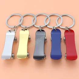 Car Skateboard Removable Metal Keychain Scooter Advertising Promotional Gifts Keychain Key ring Interior Accessories Pendant