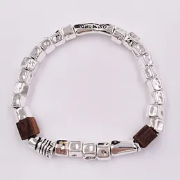 DIY charms onda ögon smycken gör leveranser uno de 50 hälsosam 925 sterling silver unisex armband för kvinnor Bangles ankel kedja pärlstav set födelsedag gåvor pul1639