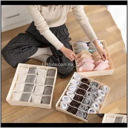 Housekeeping Organization Home & Gardenhome Solid Color Storage Box For Folding Socks Bra Underpants Underwear Organizer Boxes Ders Drop Deli