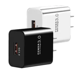 Carga rápida rápida 18W UE EE. UU. QC3.0 5V 3A Adaptador de cargador de pared USB para Iphone 15 11 12 13 14 Samsung s10 s20 S23 htc teléfono android pc