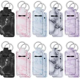 Printing Chapstick Holder Keychain Party Gifts Lipstick Packing Bag Chapsticks Holders Kits Neoprene Square Lip Gloss Pouch Wristlet HH21-31