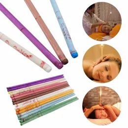 Natural Pure Beeswax Candle Straight Tube With Plug Ear Candle Fragrance For Ears Care Tab Party Decoration
