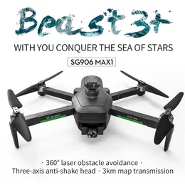 SG906 MAX1 / PRO2 GPS Drone WiFi FPV 4K Câmera de três eixos Gimbal sem escova Profissional Quadcopter Evitar Dron 220112