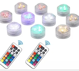 Wasserdichte Mini-LED-Leuchten mit Fernbedienung für Glasbongs, Bohrinseln, Shisha- und Shisha-Wasserpfeifen und Aquarium-Blumenvasen