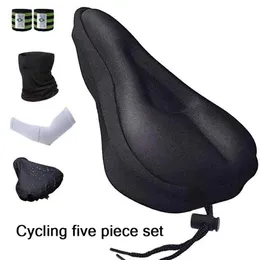 Gelövning Bike Saddles Cover Pad för kvinna och Man Cykels sadelkudde med vattendammsvarig