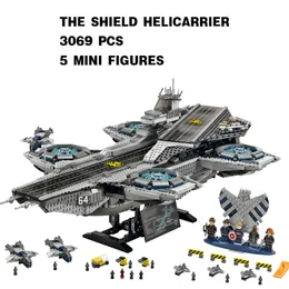 The Shield Helicarrier Lepins Blocks Toy Boy Space Carrier Avengers Alliance Animation Starwar Building Block BpaChip Model Toys Gift