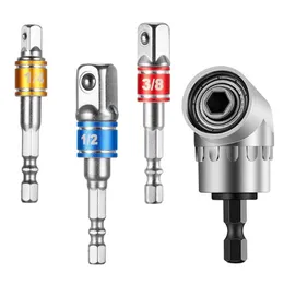 Professional Hand Tool Sets Adjustable Drill Bits Stainless Steel 105 Degree Angle Screw Driver 1/4 3/8 1/2 Hex Shank Socket Adapter