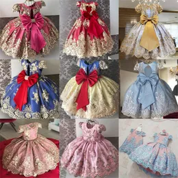 4-10 år barn klänning för tjejer bröllop tulle spets flicka klänning elegant prinsessa party pageant formell klänning för tonåring barn klänning 43 y2