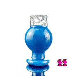 JEKE Tappo spinner colorato a 6 fori con Terp Pearl Tappi a bolle in vetro per fumatori Chiodo Banger al quarzo per tubi dell'acqua