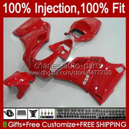 Injection Fairings For DUCATI 748 853 916 996 998 S R 94 95 96 97 98 42No.76 748R 853R Glossy red 916R 996R 998R 94-02 748S 853S 916S 996S 998S 1999 2000 2001 2002 OEM Body