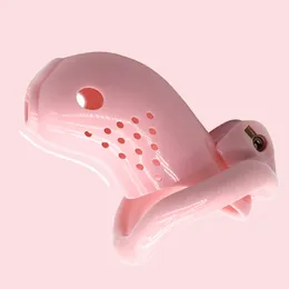 Massage Penis Cage 100 Resin Small Goldfish Design Penis Sleeve Male Chastity Device Sex Toys For Men with 4 Penis Ring Chastity 8859715
