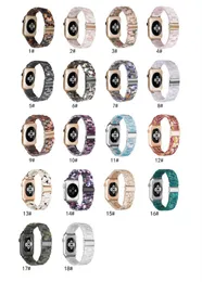 Resin Lightweight Fashion Strap Apple Watch Band Serie SE / 6/5/4/3/2 Keramik Armband för IWatch 42mm 38mm 44mm 40mm