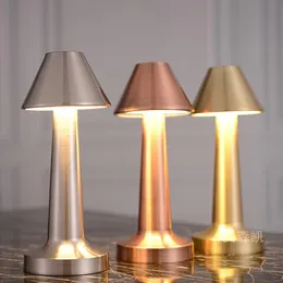 Dumbbell Metal Decorative Table Lamp Creative USB Charging Desktop Night Light LED Clearing Bar Atmosphere Tables Lamps a19