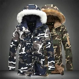 Classical Styles Plus Velvet Winter Jacket Men M-5XL Fashion Camouflage Parkas Men Military Coats Thicken Coats with Fur Hood Wi